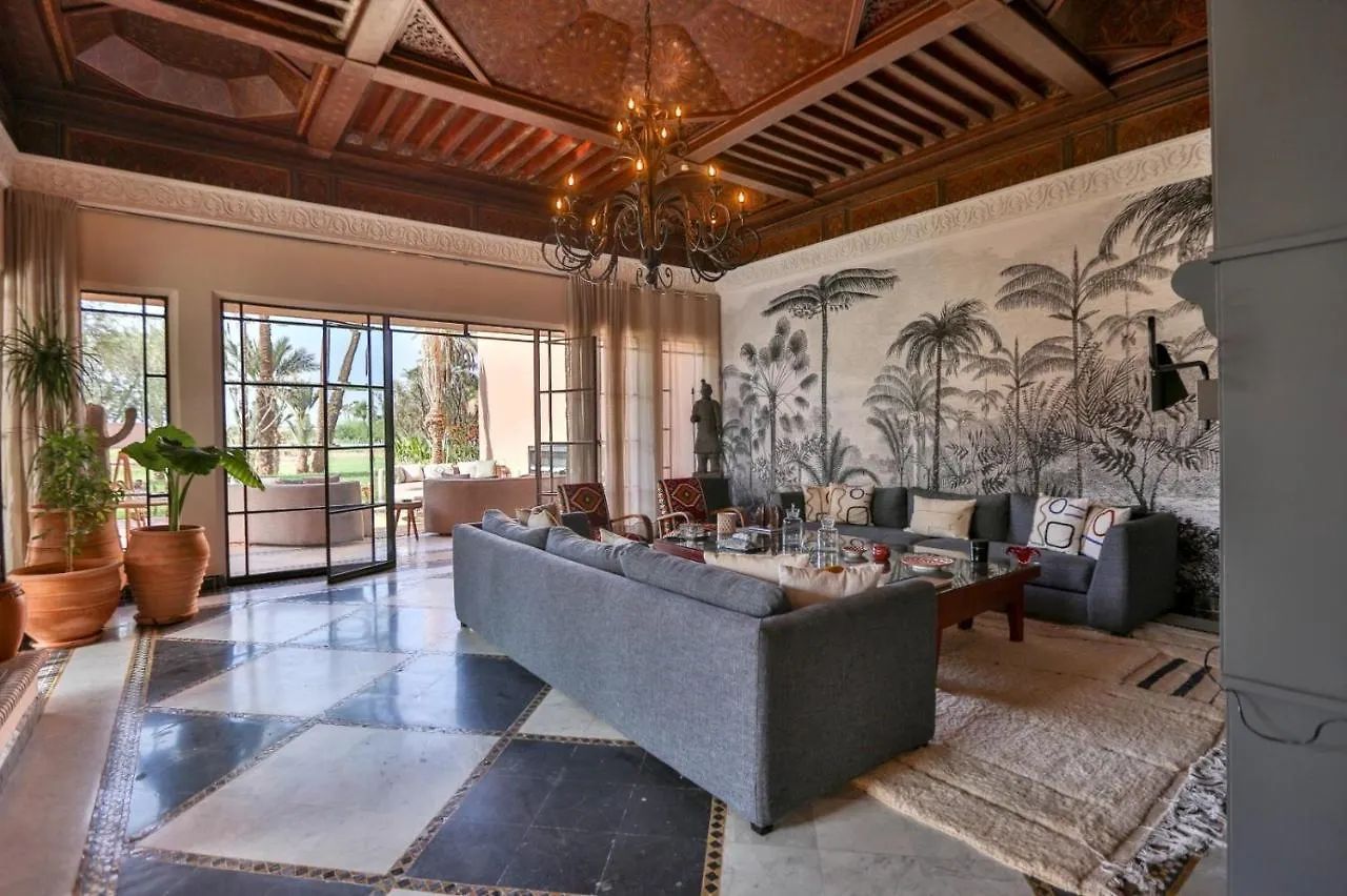 Villa May Sur Le Golf De La Palmeraie With Cooker And Butler Included Marrakesh